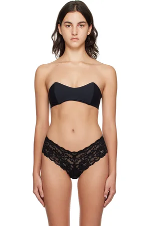 FLEUR DU MAL Black Bandeau Bra