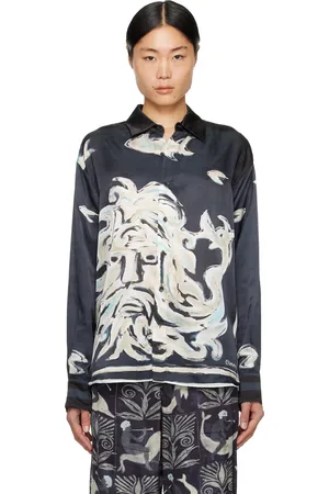 COMMAS Black Printed Long Sleeve Shirt