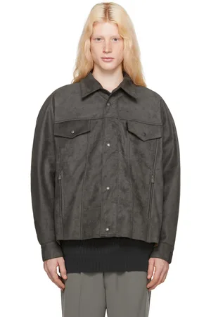 N. HOOLYWOOD Gray Yoke Sleeve Jacket