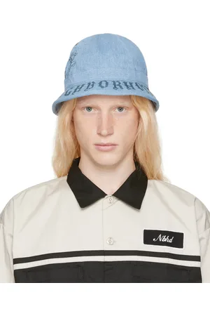 NEIGHBORHOOD Blue Fade Denim Ball Bucket Hat