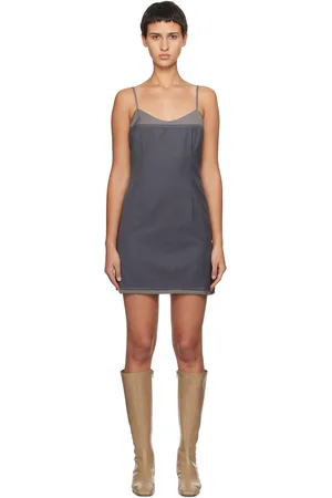 REMAIN Birger Christensen Gray Two Color Minidress