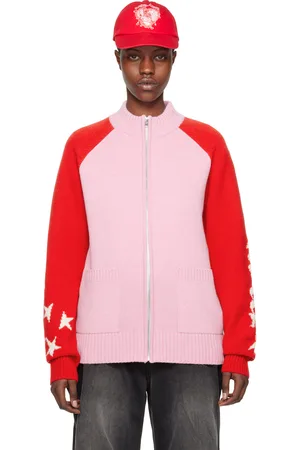 We11 Done Pink & Red Zip Jacket
