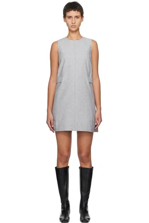 REMAIN Birger Christensen Gray A-Shape Minidress
