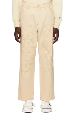 Billionaire Boys Club Beige Diamonds & Dollars Trousers