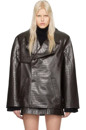 The Frankie Shop Jackie Faux-Leather Coat