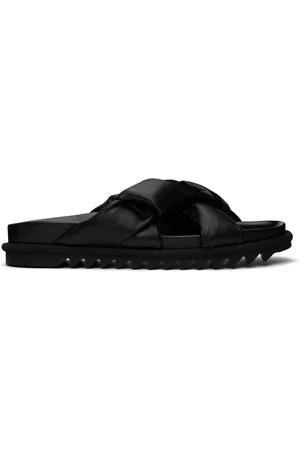 DRIES VAN NOTEN Black Padded Sandals