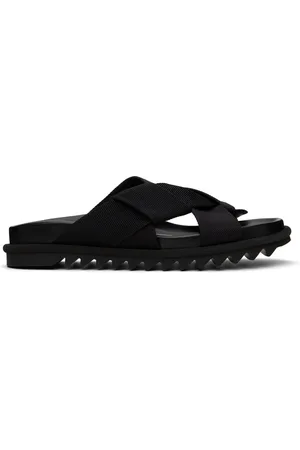 DRIES VAN NOTEN Black Criss-Crossing Sandals