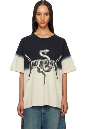 LU’U DAN Black & Off-White Metal Head T-Shirt