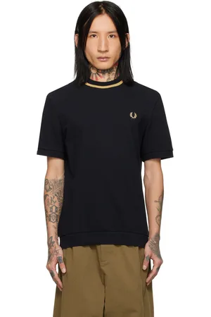 Fred Perry Black Crewneck T-Shirt