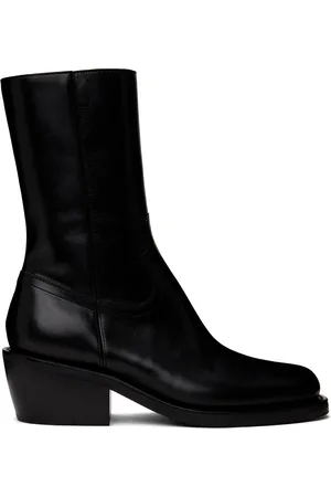 J.Crew + Square-Toe Ankle Boots In Spazzolato Leather