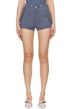 DION LEE Gray Parachute Shorts