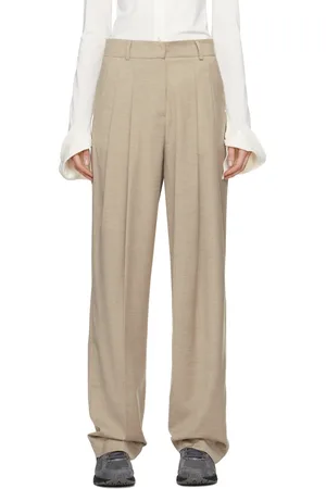 The Frankie Shop Taupe Gelso Trousers