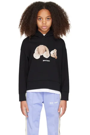 Palm Angels Kids Black Bear Hoodie