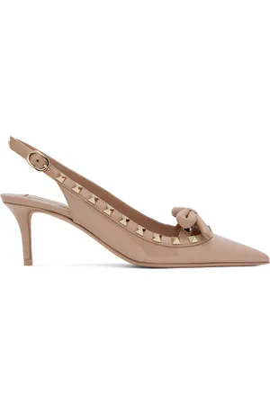 VALENTINO GARAVANI Pink Rockstud Bow Heels