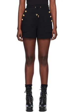 Balmain Black Drawstring Shorts
