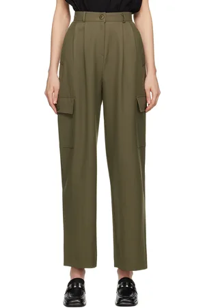 The Frankie Shop Khaki Maesa Trousers