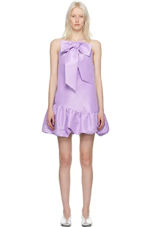 Kika Vargas SSENSE Exclusive Purple Suzi Minidress