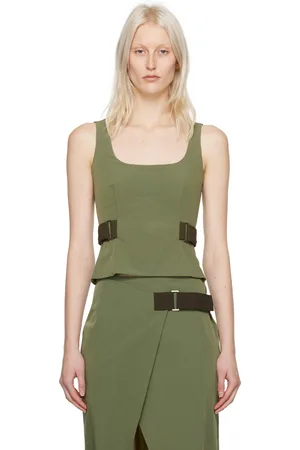 Miaou Green Leila Tank Top
