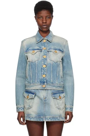 Vintage denim 2025 jacket womens