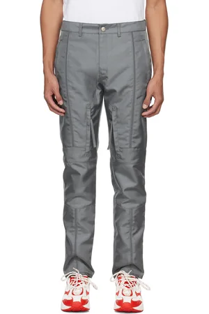 Kanghyuk Gray Lock Stitched Trousers