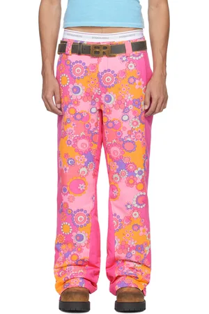 ERL Pink Floral Down Trousers