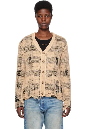 R13 Beige Layered Cardigan
