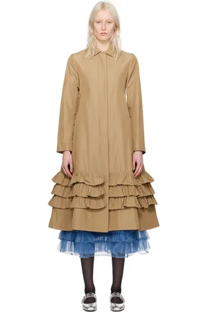 Molly Goddard Beige Lacey Coat