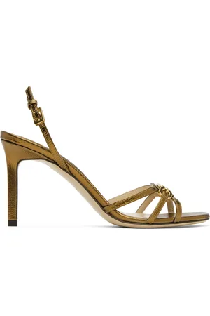 Tom Ford Copper Lizard Whitney Heeled Sandals