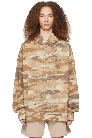 Acne Studios Brown Crystal-Cut Hoodie