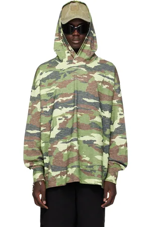 Acne Studios Green Camo Hoodie