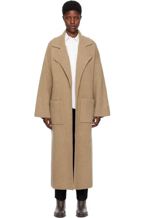 Totême Tan Rib Knit Coat