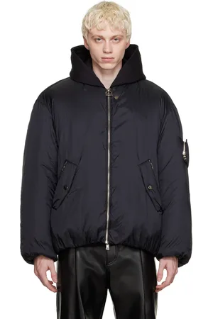 WOOYOUNGMI Black Zip Bomber Jacket