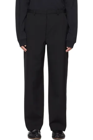 Acne Studios Black Regular-Fit Trousers