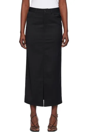 Filippa K Black Five-Pocket Maxi Skirt