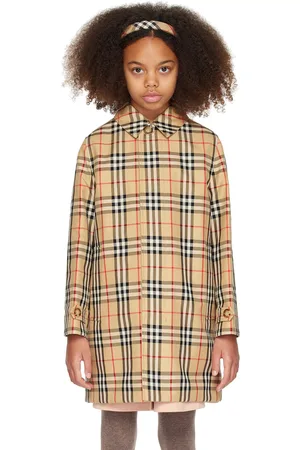 Burberry Kids Beige Check Reversible Coat