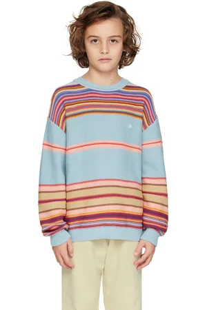 Acne Studios Kids Blue Stripe Sweater