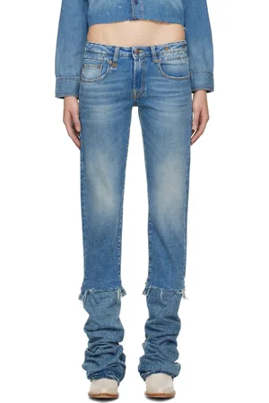 R13 Blue Boy Straight With Rips Jeans