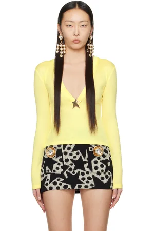 AREA Yellow Star Stud Top