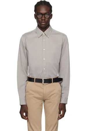 HUGO BOSS Khaki Button-Down Shirt