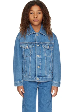 Acne Studios Kids Blue Patch Denim Jacket