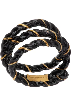 Maison Margiela Gold & Black Twisted Wire Ring