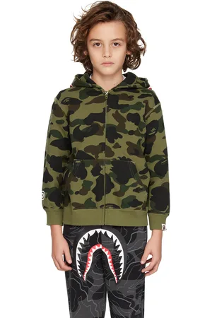 Bape shark hoodie hot sale on person