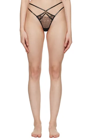Agent Provocateur Black Foxie Thong