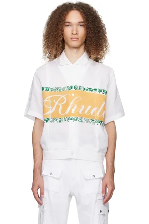 Rhude White Pleated Shirt
