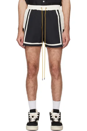 Rhude Black & Off-White Moonlight Shorts