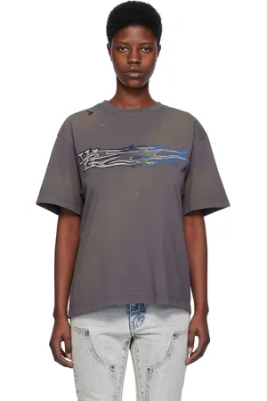We11 Done Gray Printed T-Shirt