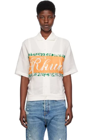 Rhude White Printed Shirt