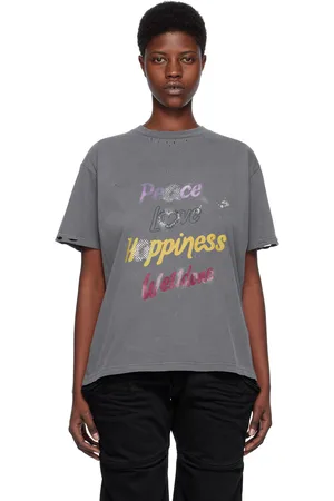We11 Done Gray Lettering T-Shirt