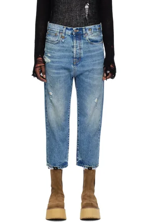 R13 Blue Tailored Drop Jeans