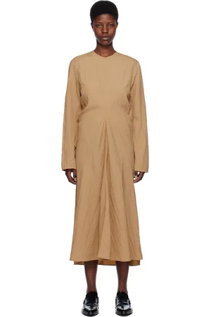 STUDIO NICHOLSON Tan Welles Midi Dress